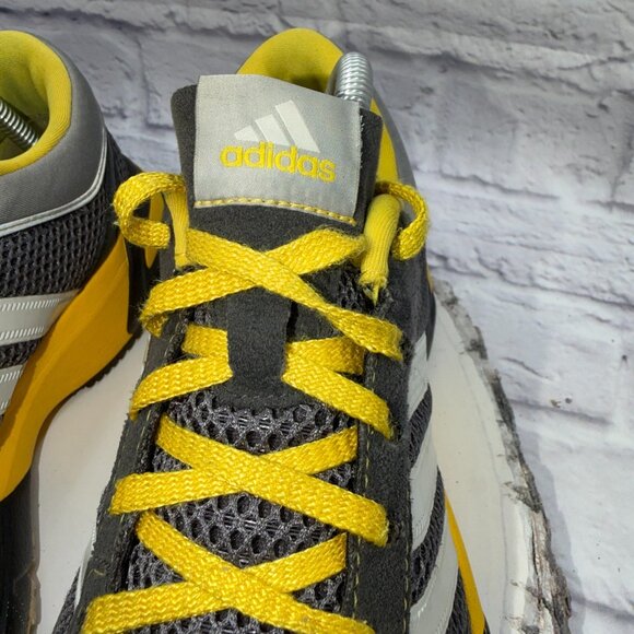 Adidas Marathon 10 adiPRENE Women's Size 10.5 Running Shoes Gray Yellow Sneakers - Picture 3 of 15